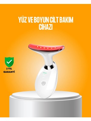 Ronanna 3 Modlu Boyun ve Yüz Bakım Cihazı – Ems, Temizleme, Sıcak Masaj ve Renkli Işık Terapi Özellikli