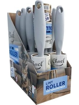 Esmo Home Mio Chuck Tüy Toplama Rulosu, 40 Yaprak x 12 Adet