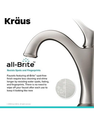 Esmo Home KBF-1201SFS Arlo Bathroom, Spot Stainless Steel