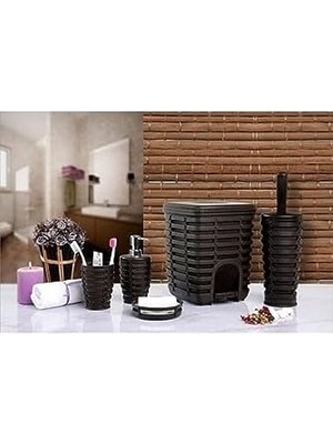 Esmo Home 5 Li Banyo Seti, Kahverengi