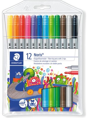 Esmo Home 320 NWP12 Noris Clup Çift Uçlu Keçeli Kalem 3.0 1.0 mm 12'li