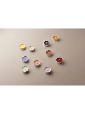 Esmo Home Kokulu Tealight Mum, Mango Kokulu, Sarı Renkli, 18'li Paket, 4 Saatlik Uzun Yanma Süresi - Ev Mumu - Iç Dekorasyon - Doğal Özler - Doğal Vegan Içerir - Yağı Içermez