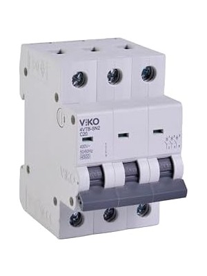 Esmo Home 4VTB-3C20 Otomatik Sigorta 4,5ka C Tipi 3 Kutup 20A