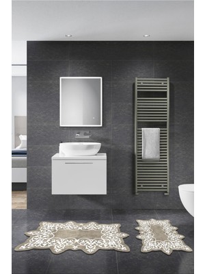 PremiumPort Şık ve Modern 2'li Banyo Takımı, Lazer Kesim Tasarımı, Kaliteli Malzeme