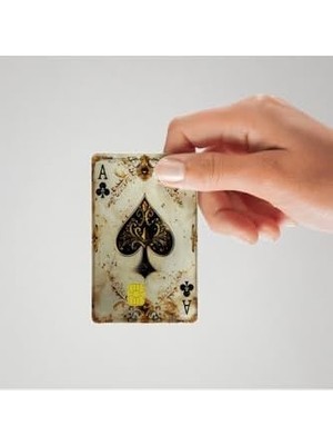 Esmo Home Dekoratif Iskambil Kağıdı Sinek Temalı Kredi Kartı Kaplama &