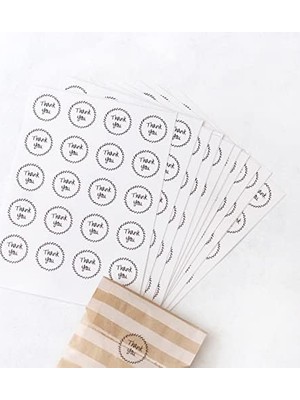 Esmo Home Şeffaf Sticker, Thank You 10 Sayfa