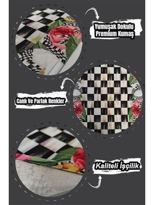 Esmo Home 40X140CM Dokuma Leke Tutmaz Premium Tay Tüyü Kumaş Masa Örtüsü Kitchen Mutfak Runner RNR435