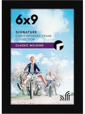 Esmo Home 6x9 Siyah Resim Çerçevesi - Duvar Veya Masa Üstü Ekran Için Kırılmaya Dayanıklı Cam, Asma Donanımı ve Şövale ile Tasarlanmış Ahşap Fotoğraf Çerçevesi