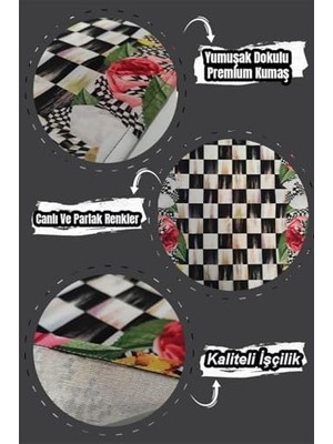 Esmo Home 40X140CM Premium Tay Tüyü Dokuma Leke Tutmaz Kumaş Masa Örtüsü Köşeli Runner RNR126