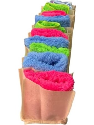 Esmo Home Organizer Dolap Içi/çekmece/bavul Düzenleyici Fonksiyonel Akordiyon Aç Kapa Taşınabilir Pratik Renkli Seyahat Çantası Hurç Saklama Bezi (11 Gözlü Çekmece Içi Düzenleyici, Kahverengi Small)