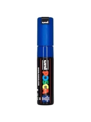 Esmo Home Posca 181351 - Markör, Geniş Yuvarlak Uçlu, Mavi