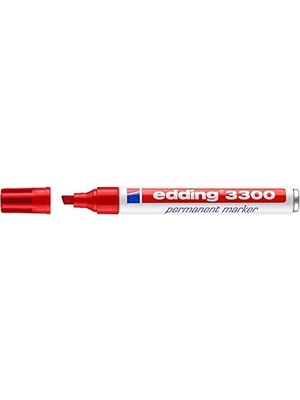 Esmo Home 3300 Permanent Markör - Kırmızı - 1 Kalem - 1-5 mm Kesik Uçlu