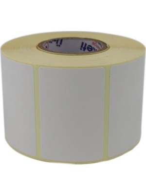 Esmo Home Kuşe Etiket 60MM x 40MM Ruloda 1000 Adet 40MM Çapında Baskısız Barkod Yazıcı Etiketi
