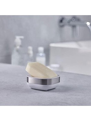 Esmo Home Slim Steel Sabunluk - Beyaz