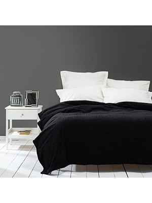 Esmo Home Joena Siyah Çift Kişilik Battaniye
