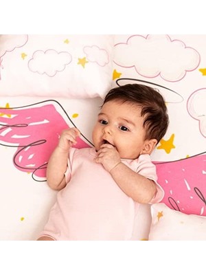 Esmo Home Küçük Meleğinize Kız Bebek Doğum Hediyesi Fotoğraf Battaniyesi Seti Aylık Çekim Battaniye