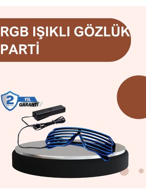Ronanna Renkli LED Işıklı Eğlence Gözlüğü Parti Aksesuarı