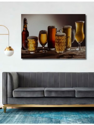 Özgürce Ahşap Dekoratif Tablo, Farklı Içecek Seçenekleriyle Şıklık Katın