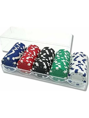 Esmo Home Saklama Çantalı Poker Para Taşları 100'LÜ Poker Fişi Profesyonel