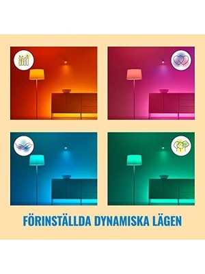 Esmo Home Wiz Up& Tavan Lambası Ayarlanabilir Beyaz ve Renkli, Kısılabilir, 16 Milyon Renk, Wi-Fi Üzerinden Uygulama/ses ile Akıllı Kontrol, Beyaz