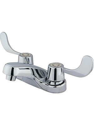 Esmo Home GKB181LP 10 cm Lavabo Bataryası Çift Bıçak Kolları, Krom