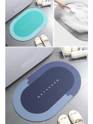 Esmo Home Büyük Boy Su Emici 55X35 cm Ayak Kaıydırmaz Ev Dış Kapı Girş Banyo Leke Tutmaz Süper Emme