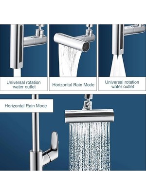 Esmo Home 360° Dönebilen Çift Taraflı Lavabo Musluğu – Krom Kaplama, Başlık Batarya Su Tasarruflu, Pirinç Gövdeli, Banyo ve Mutfak Için Dayanıklı ve Şık Musluk