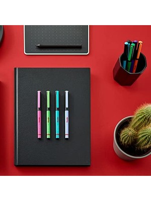 Esmo Home Fineliner, Ince Keçe Uçlu Kalem 0.4 Mm, 10'lu Paket, Karışık Renkler