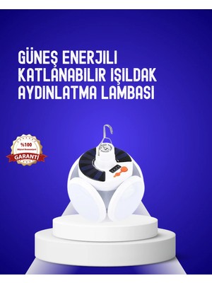 Ronanna USB ve Solar Şarjlı Katlanabilir 5 Taraflı LED Lamba