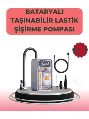 Ronanna Çok Fonksiyonlu Araç, Bisiklet, Top Uyumlu Elektrikli Hava Pompası