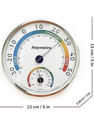 Esmo Home TH-101E Termometre Higrometre Nem Ölçer, Siyah