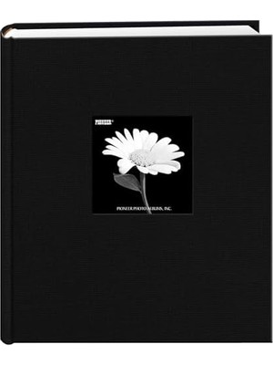 Esmo Home Kumaş Çerçeve Kapak Fotoğraf Albümü 200 Cepler 5x7 Fotoğraf Tutar, Derin Siyah