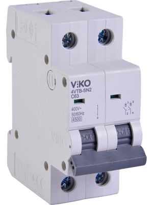 Esmo Home 4VTB-2C63 Otomatik Sigorta 4,5ka C Tipi 2 Kutup 63A