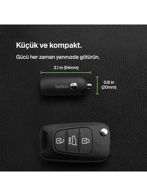 Esmo Home Boostcharge 30W Hızlı Araç Şarj Cihazı, Usb-C Güç Dağıtım Portlu Kompakt Tasarım, 16, 15, Galaxy S23,, Vb. Için Evrensel Uyumluluğa Sahip USB Araç Şarj Cihazı - Siyah