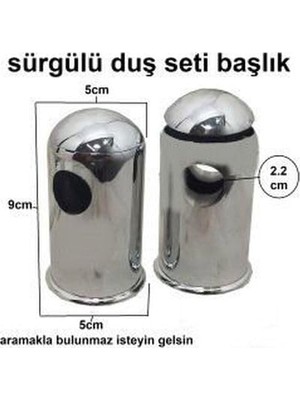 Esmo Home 2 Adet Sürgülü Duş Başlığı Montaj Ayağı Sürgü Duvara Montaj Aparatı Plastik Krom Kaplama Sürgülü Du
