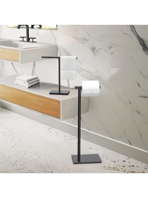 Esmo Home Gatco 1431 °c Latitude Iı 56,5 cm Kare Zemin Tissue Tutucu Stand, 1431MX