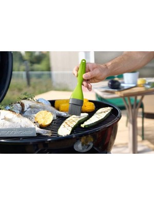 Esmo Home Aygaz Gurme Set, Porselen Emaye Tava ve Delikli Plaka Tabak, Barbekü Izgara, Buharda Pişirme, 570-480 Serisi Barbekülerle Uyumlu