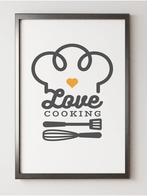 Özgürce Şık Tekli Tablo Dekoratif Çerçeveli Mutfak ve Yemek Odası Hediye