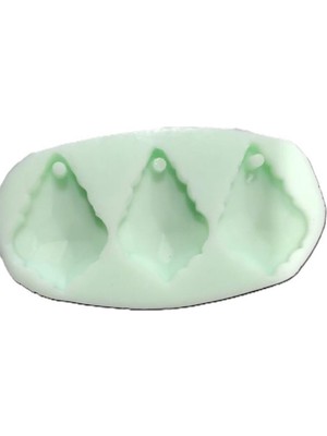 Esmo Home Takı Için Kristal Taş Modeli Üçlü Silikon Epoksi Kalıbı 2X4X0.5 cm