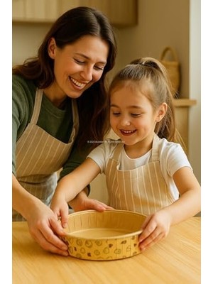 Esmo Home Busstier Yuvarlak Yağlı Kağıt Büyük Kek Kalıbı Uyumlu Fırın Kullanımına Uygun 17 cm Pişirme Kağıdı Isıya Dayanıklı Sızdırmaz Gres Kağıdı Kek Kurabiye Için