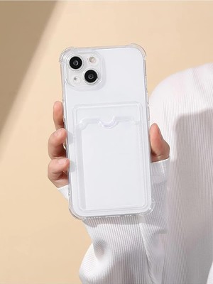 Esmo Home Ggm Giyim & Aksesuar 15 ile Uyumlu Şeffaf Yapıya Sahip Arka Ksımında Kartlık Bölmeli Kolay Kullanım Sağlayan Telefon Kılıfı (Şeffaf)