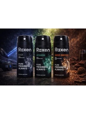 Esmo Home Raxen Erkek Deodorant Spreyi - Chocolate Serisi - 150ML - Etkili Ter Kokusu Önleyici - Alüminyumsuz ve Leke Bırakmayan Formül - Gün Boyu Ferahlık Veren Erkek Vücut Spreyi