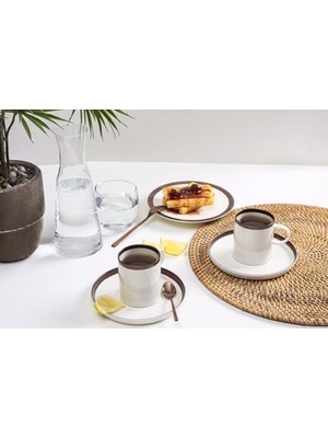 Esmo Home Porland Chopin Bakır 2 Kişilik Çay Fincan Takımı 200CC