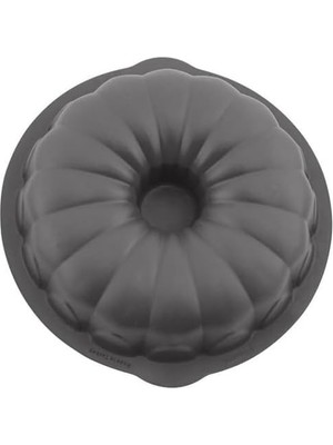 Esmo Home Promosyonca Silikon Kek Kalıbı, Yuvarlak Şekilli, 26 cm (Siyah)