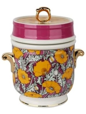 Esmo Home Lucky Art Eliana Bone Kulplu Kavanoz 16 cm