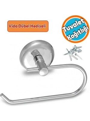 Esmo Home Krom Tuvalet Kağıtlığı – Duvara Monte Vidalı Metal Tuvalet Kağıdı Askısı 15 Cm, Parlak Krom Banyo Aksesuarı