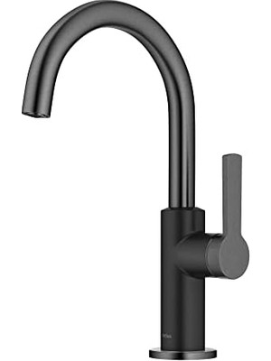 Esmo Home Oletto Tek Saplı Mutfak Bar Musluğu Mat Siyah/noktalı, Siyah Paslanmaz, KPF-2822MBSFSB