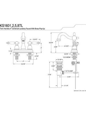Esmo Home KS1602TL Lavabo Musluğu Açılır