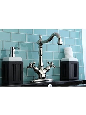 Esmo Home Pirinç KS149. Ax Gemi Musluk Tabak ve Ax Metal Cros, KS1496AX