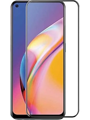 Esmo Home Oppo Reno 5 Lite ile Uyumlu Temperli Cam Full Ekran Koruyucu Kkd Siyah